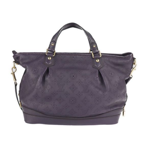 Louis Vuitton Stella PM Handbag Monogram Purple Gold Shoulder Tote Bag - Picture 3 of 9